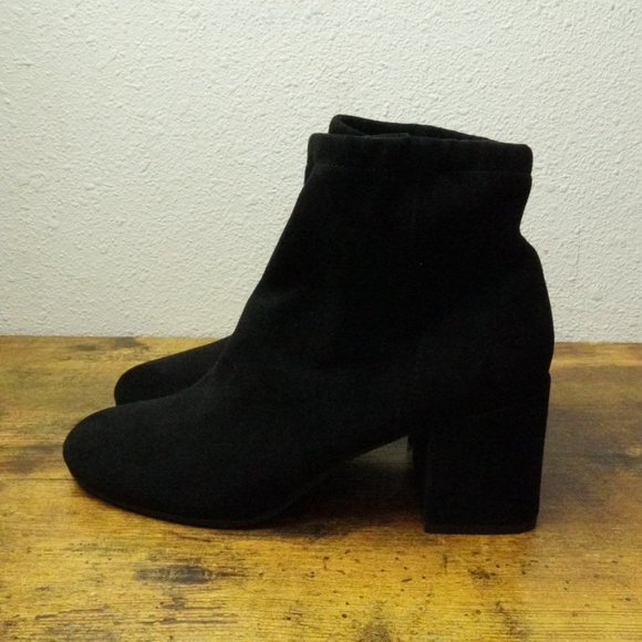Eileen Fisher Black Suede Ankle Boots Womens 7 - Picture 4 of 7